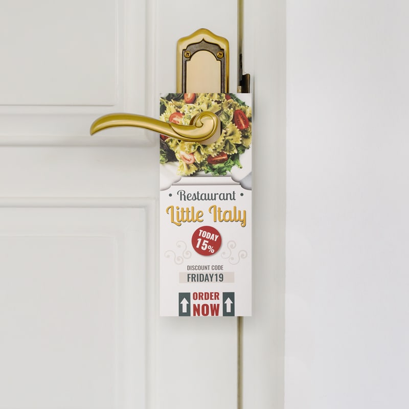 3.5 X 8.5 Inch Full Color Door Hanger 14