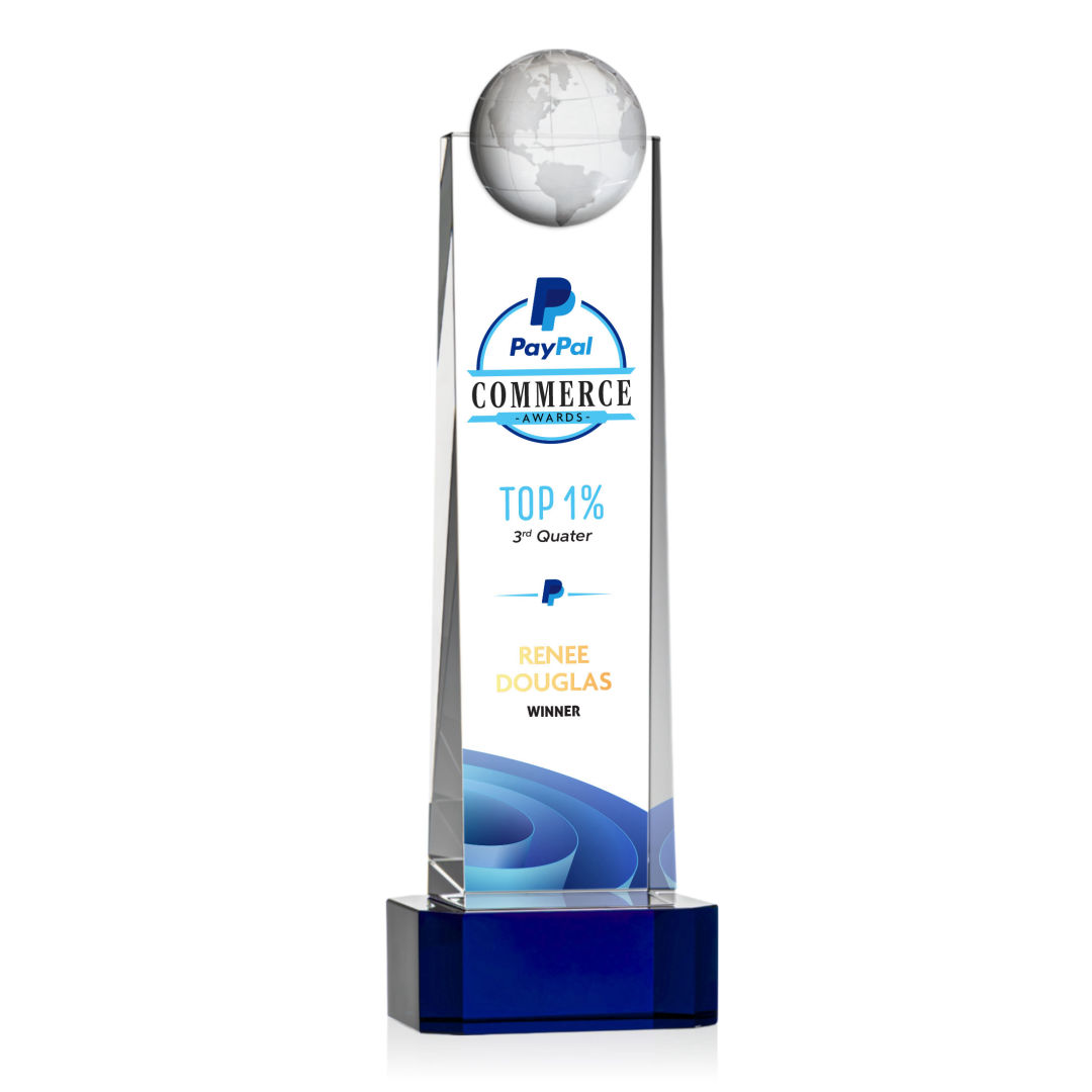 Sherbourne Globe VividPrint™ Award - Blue 4