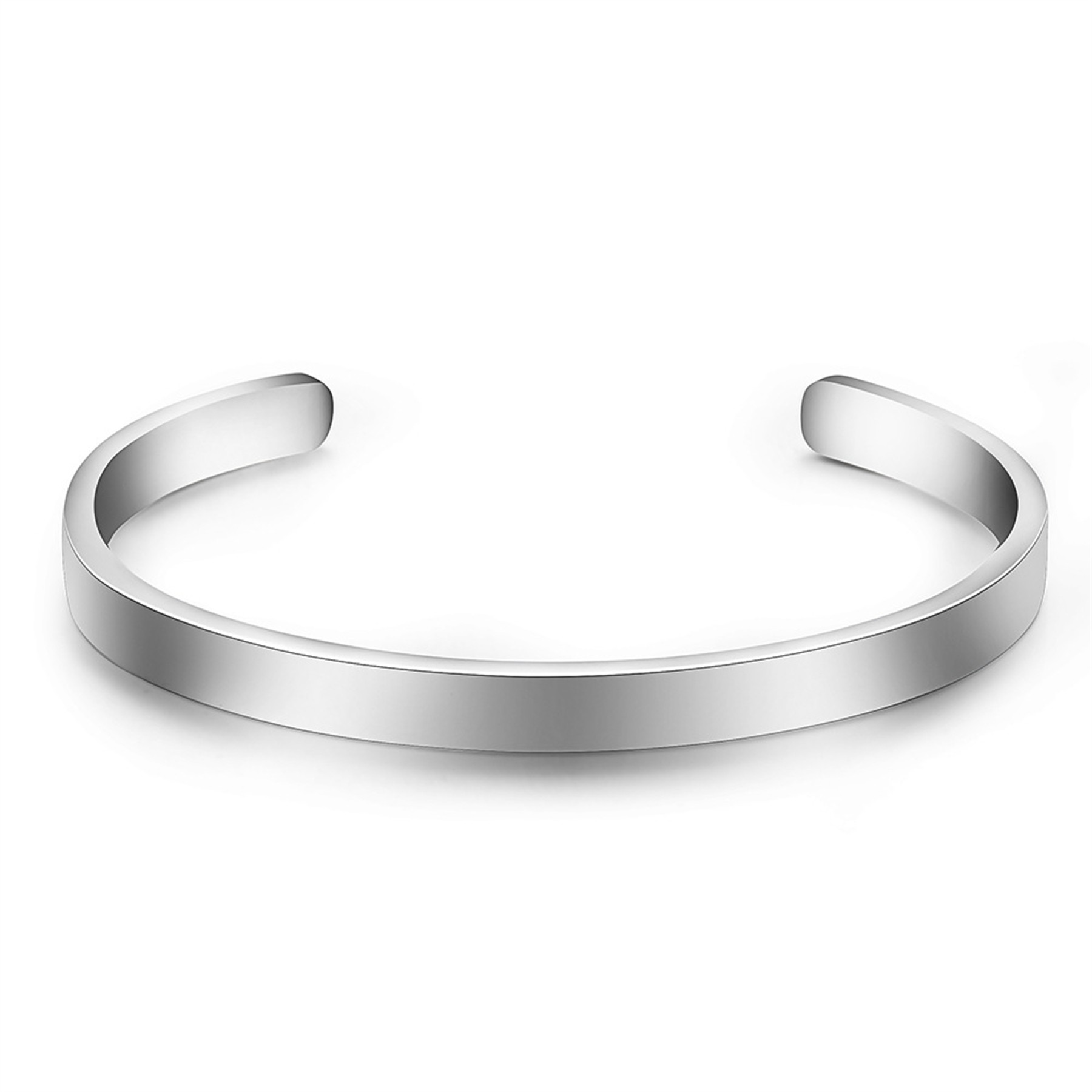 Stainless Steel Adjustable Thin Open Cuff Bangle Bracelet 4