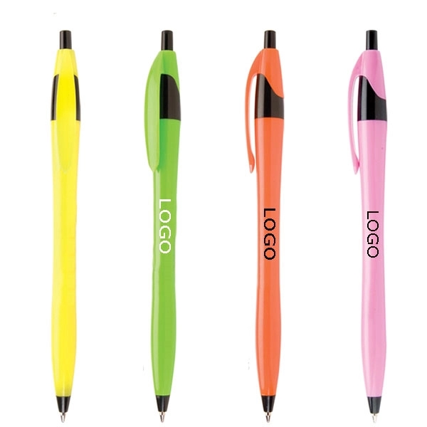 PROMOTIONAL PLASTIC RETRACTABLE BALLPOINT PEN 2