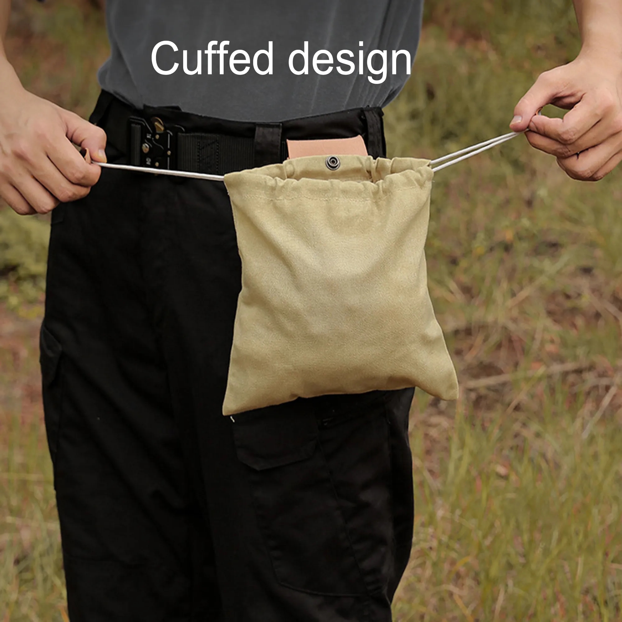Foldable Canvas Foraging Waist Bag 3