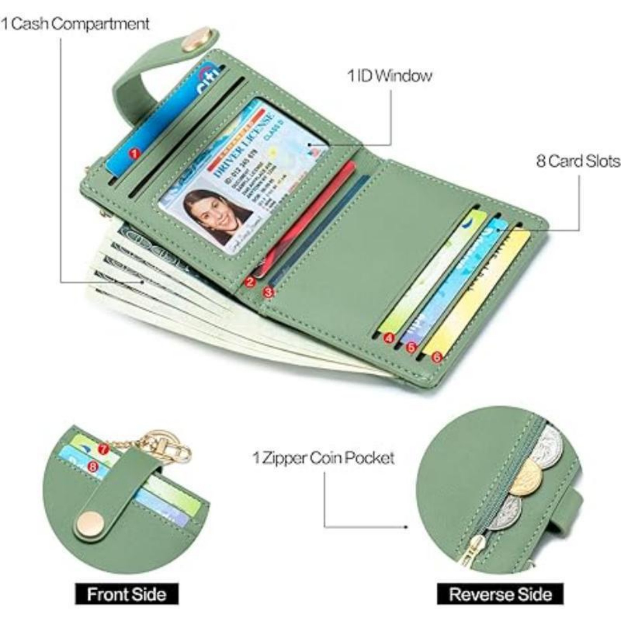 RFID Blocking Bifold Credit Card Holder 4