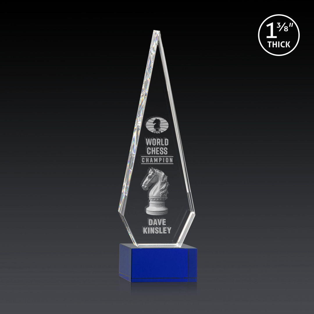 Springfield 3D Award on Hancock Base - Blue 16