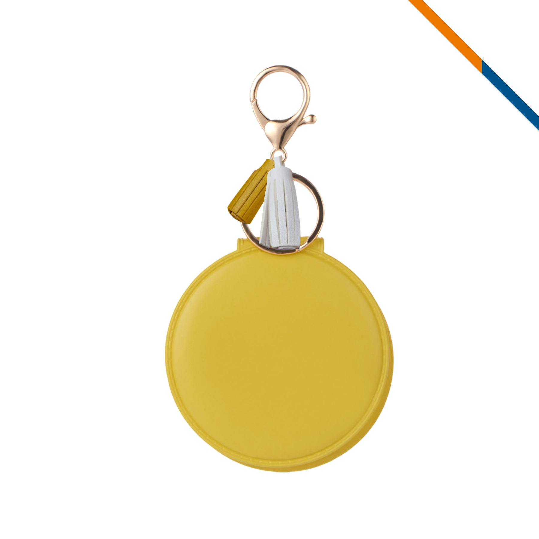 KeyGlow PU Leather Keychain Compact Mirror 14