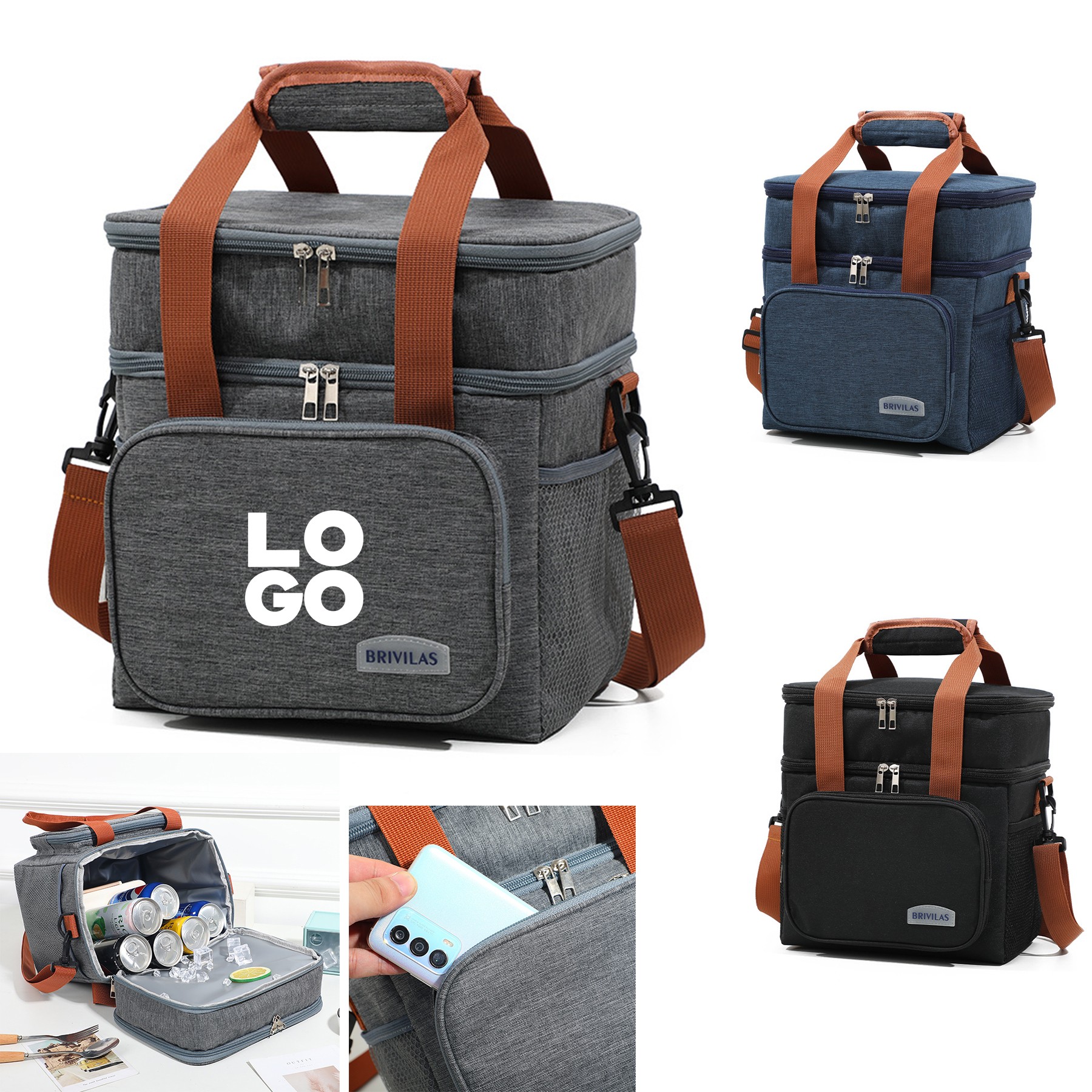 Double Deck Insulated Lunch Box 2