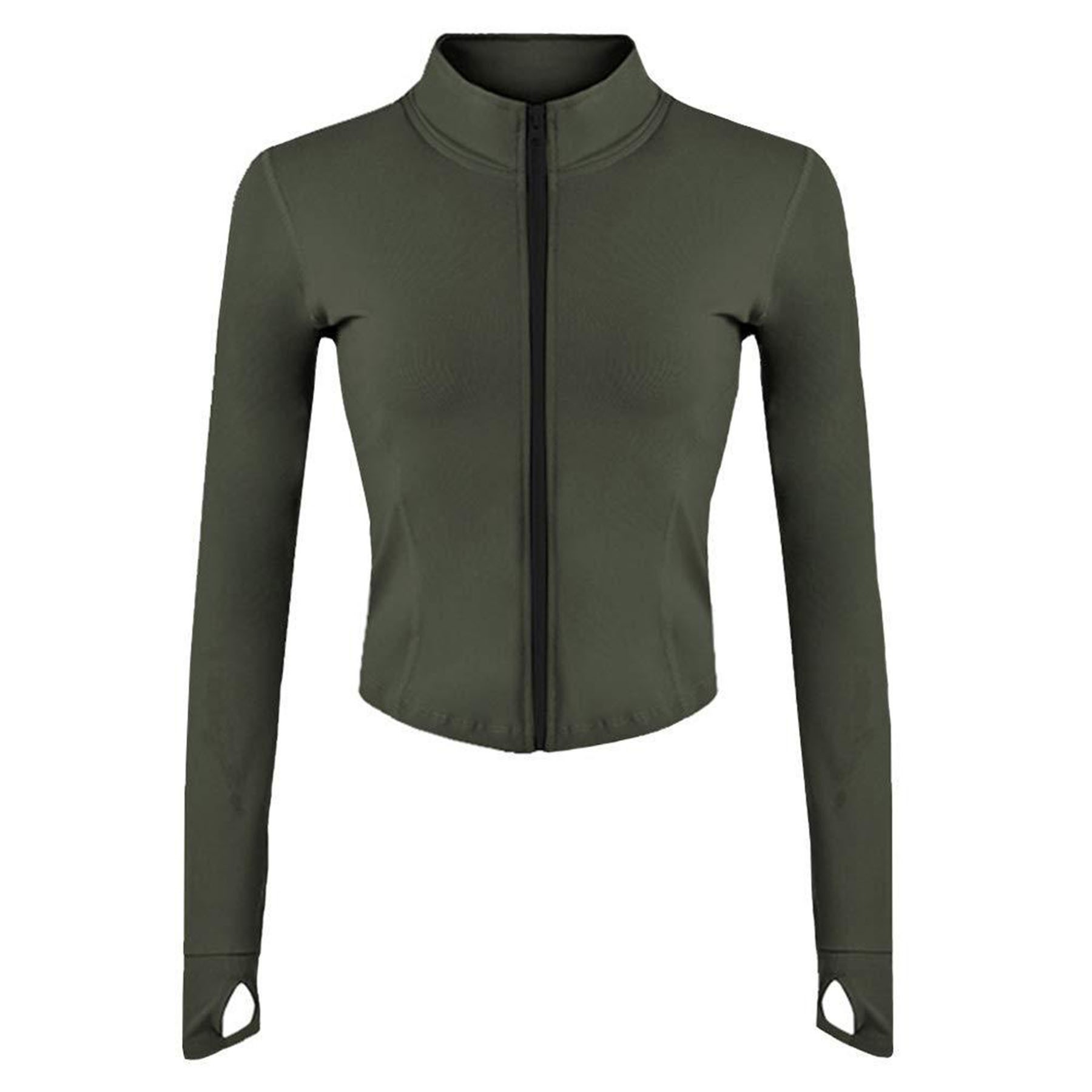 Womens Lightweight Full Zip Running Track Jacket 1