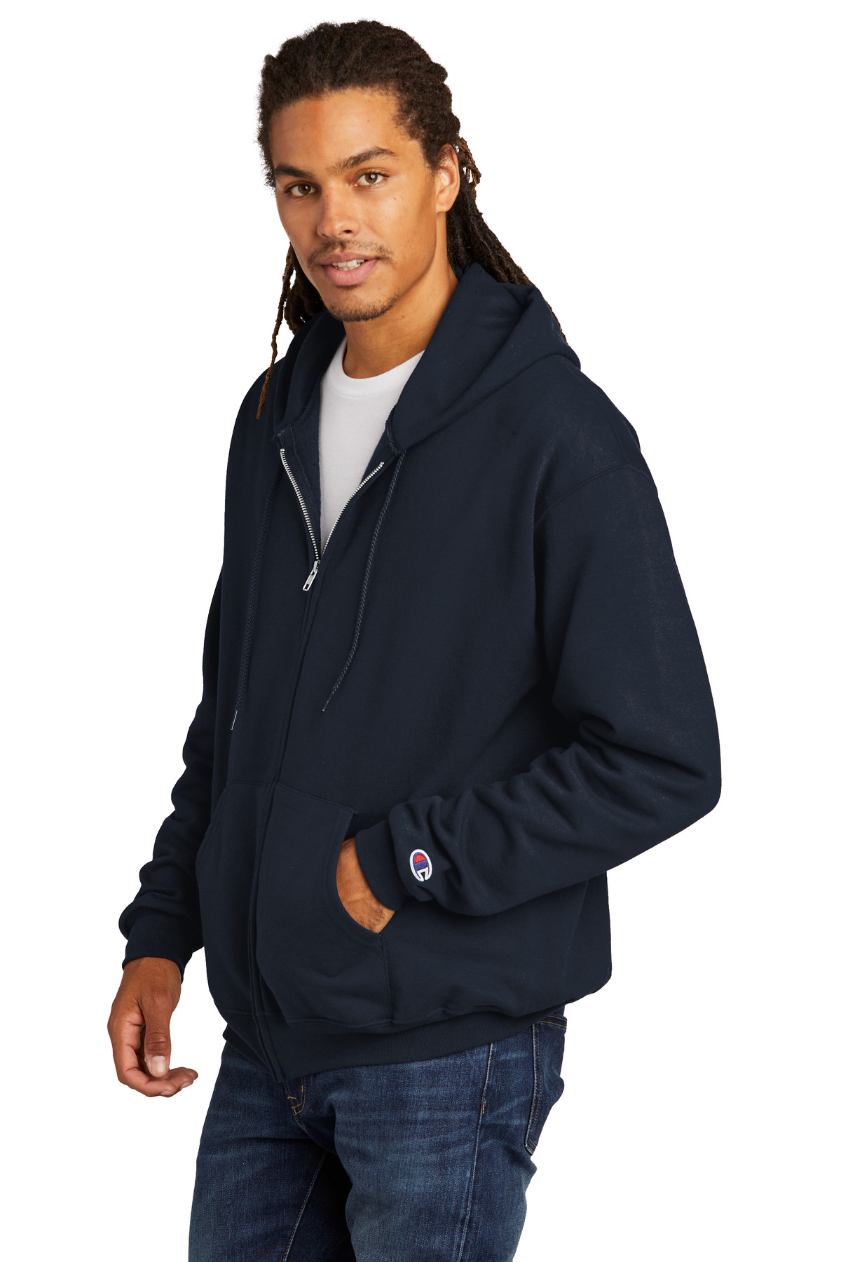 Champion Powerblend Full-Zip Hoodie. S800 10
