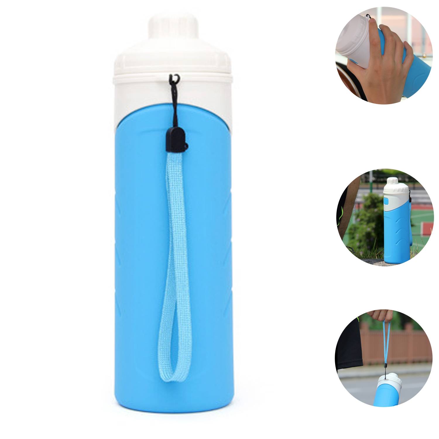 17oz Silicone Insulated Water Bottle Thermos 5