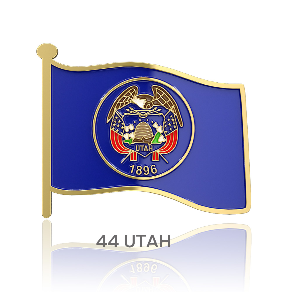 1" Stock Flag Pins 37