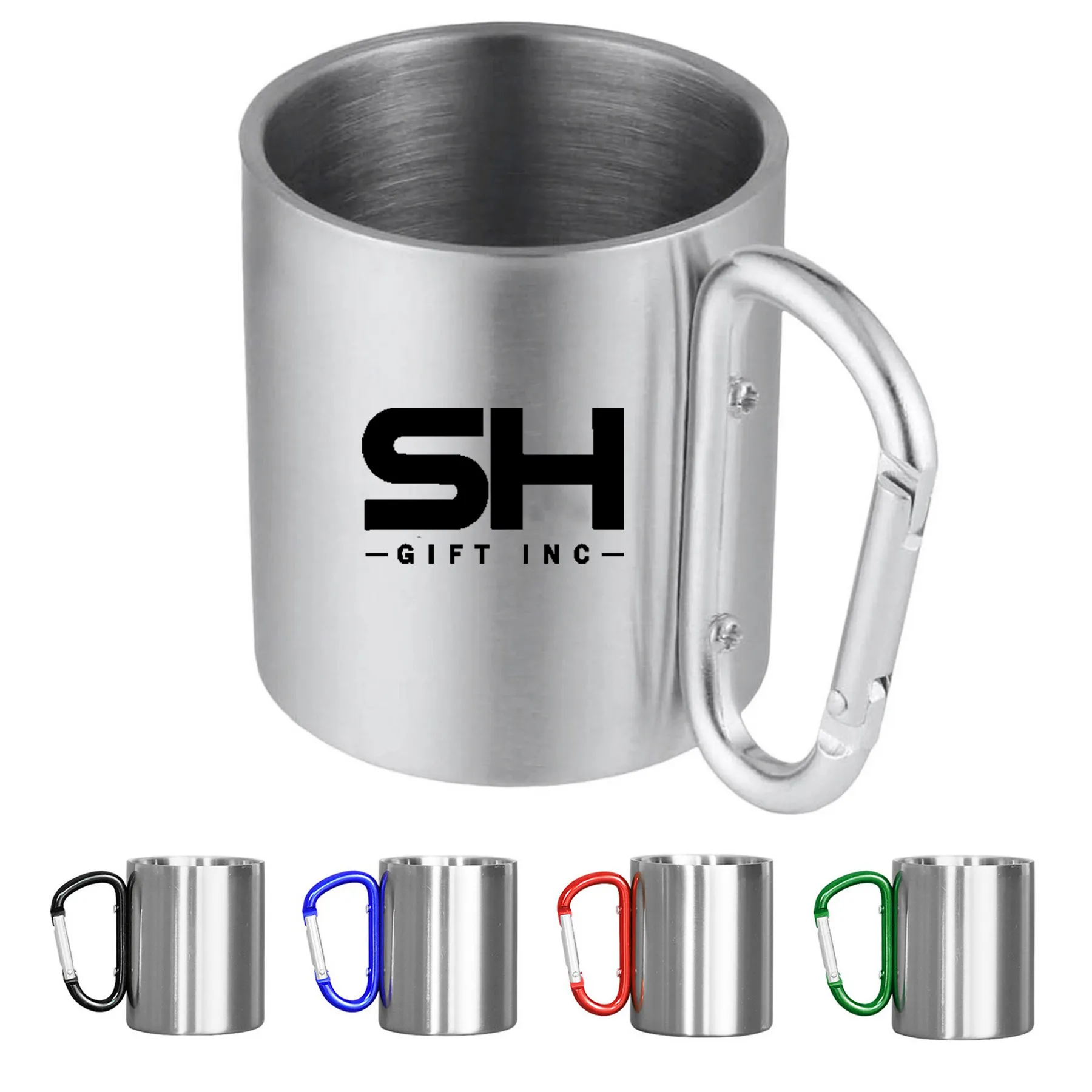 Stainless Steel Camping Carabiner Mugs 3