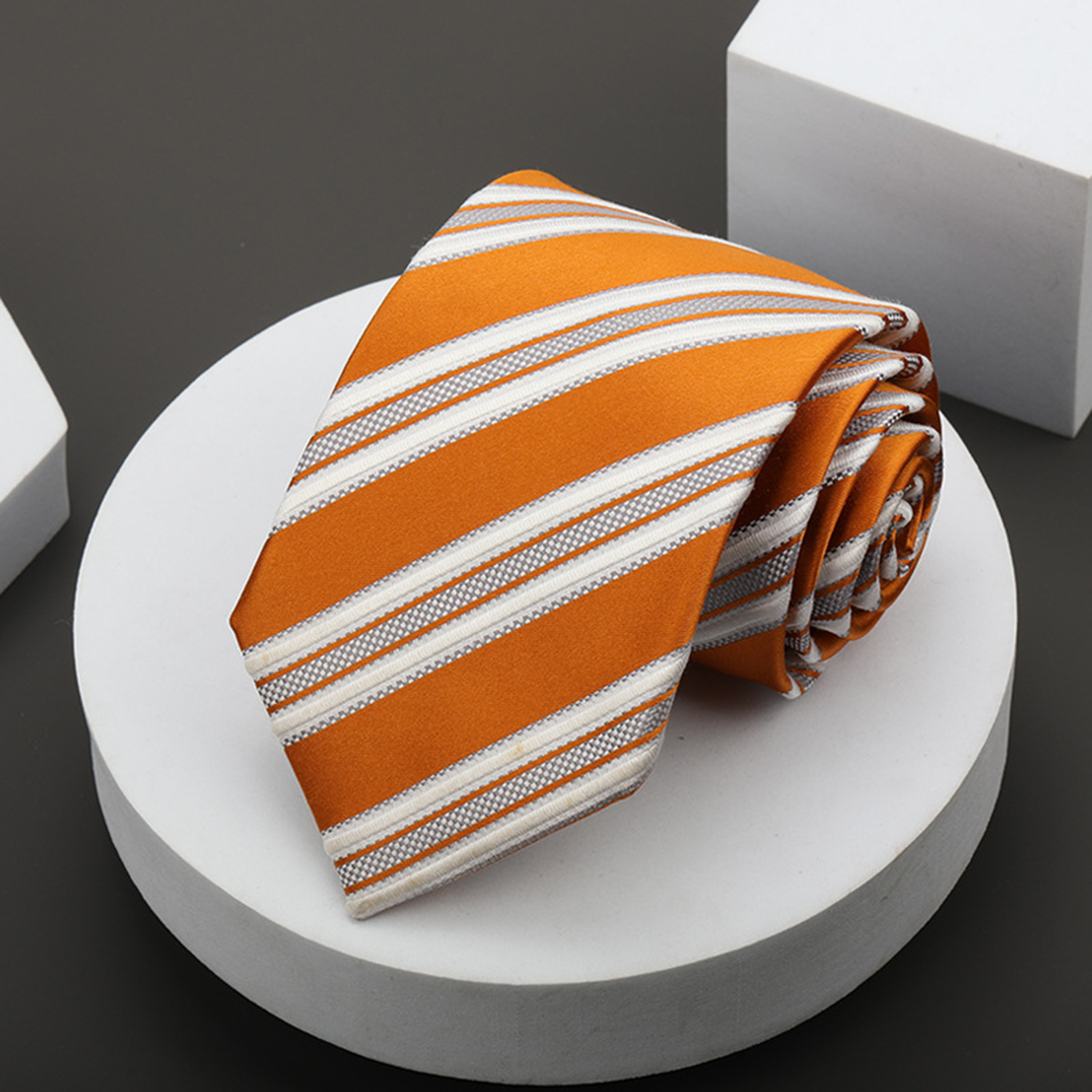 Men's Classic Striped Patterned School Color Stripe Ties 5