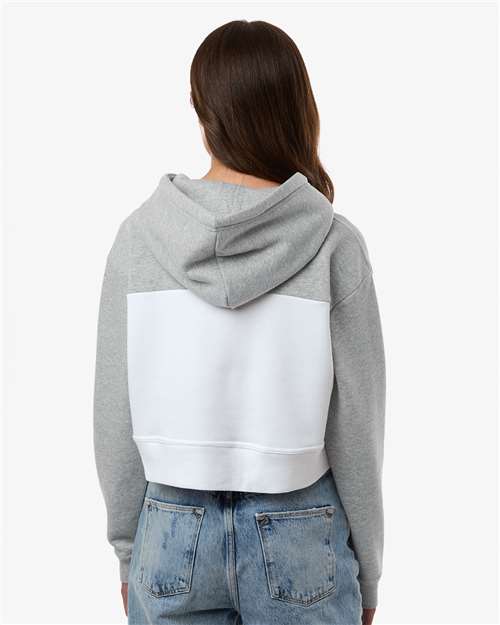 Women's Cropped Fleece Hooded Sweatshirt - BW5404 33