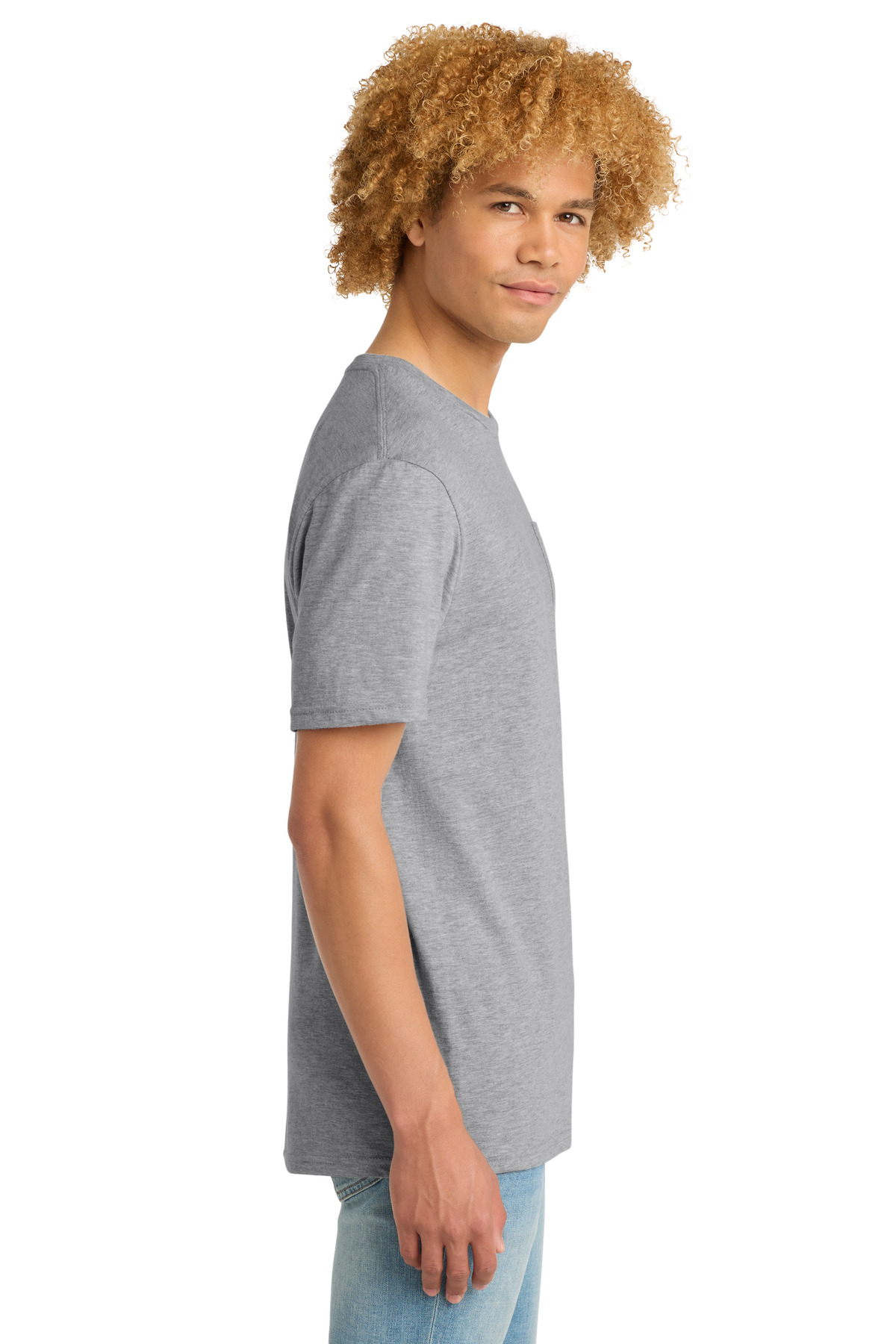 District Very Important Tee with Pocket. DT6000P 54