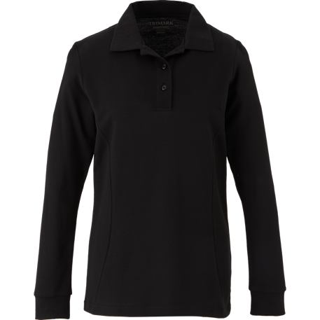 PALO Long Sleeve 100% Cotton Pique Polo - Women's 102