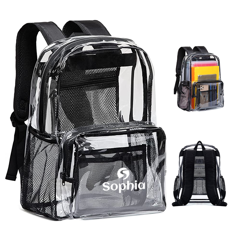 PVC Clear Mesh Backpack 2