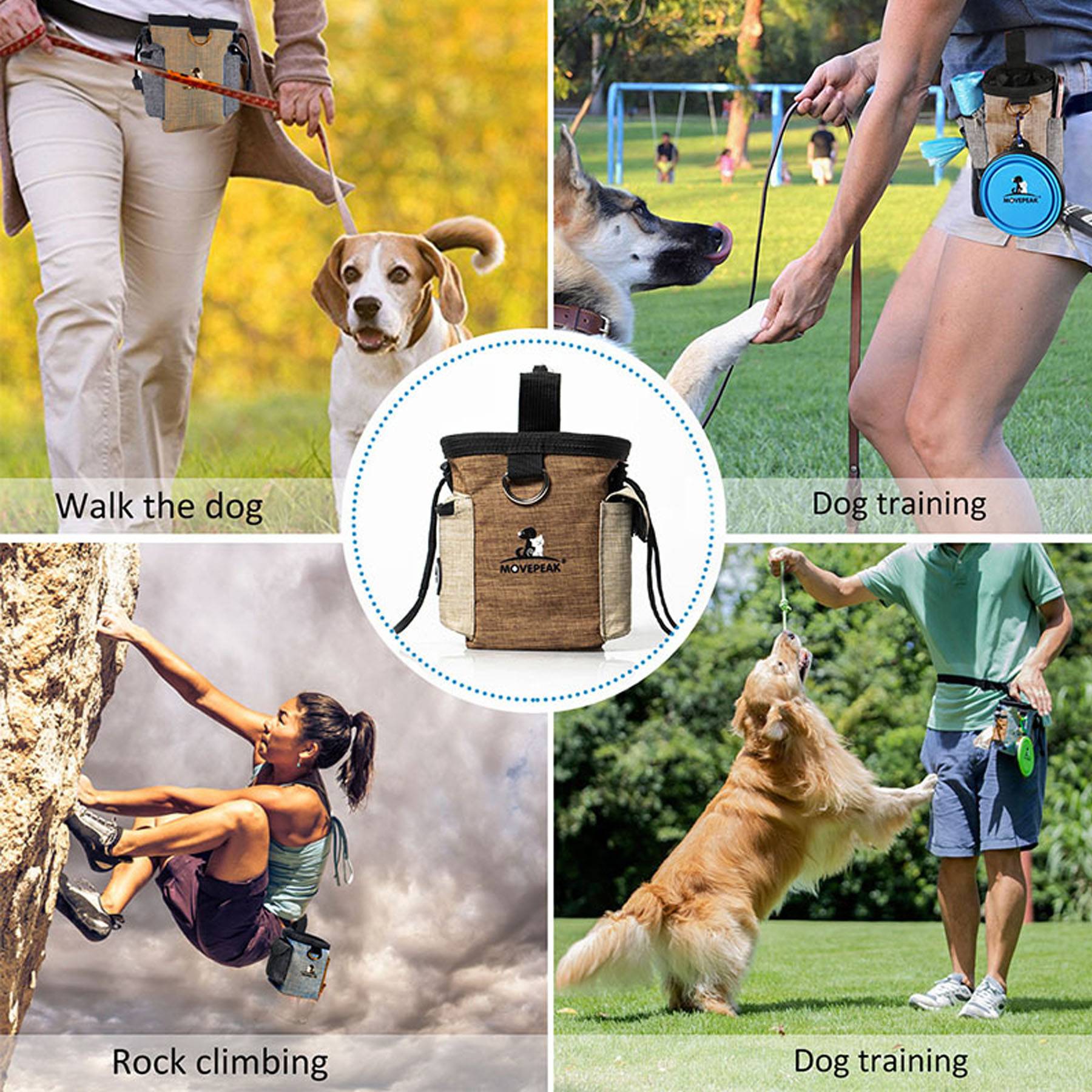 Dog Treat Training Pouch bag Set 4