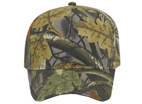OTTO CAP® Camouflage 5 Panel Mid Profile Baseball Cap 6