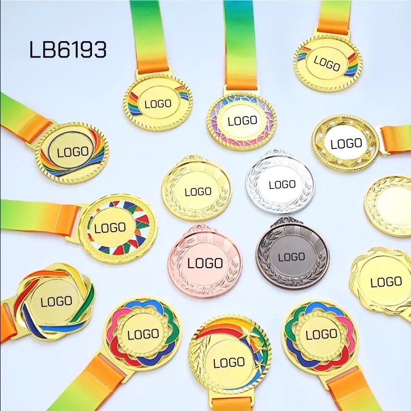 Lot Winner Metal Medals with Neck Ribbons Trophy Award 14