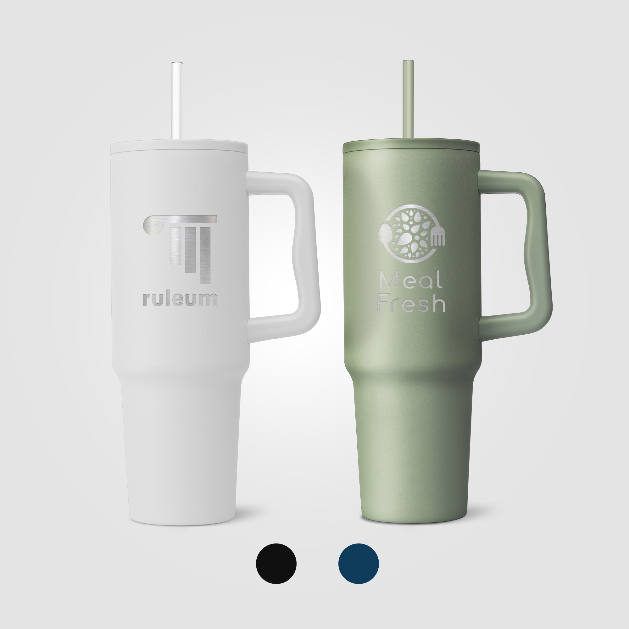 Polar Pro - 40 oz. Double-Wall Recycled Stainless Steel Tumbler with Straw 8