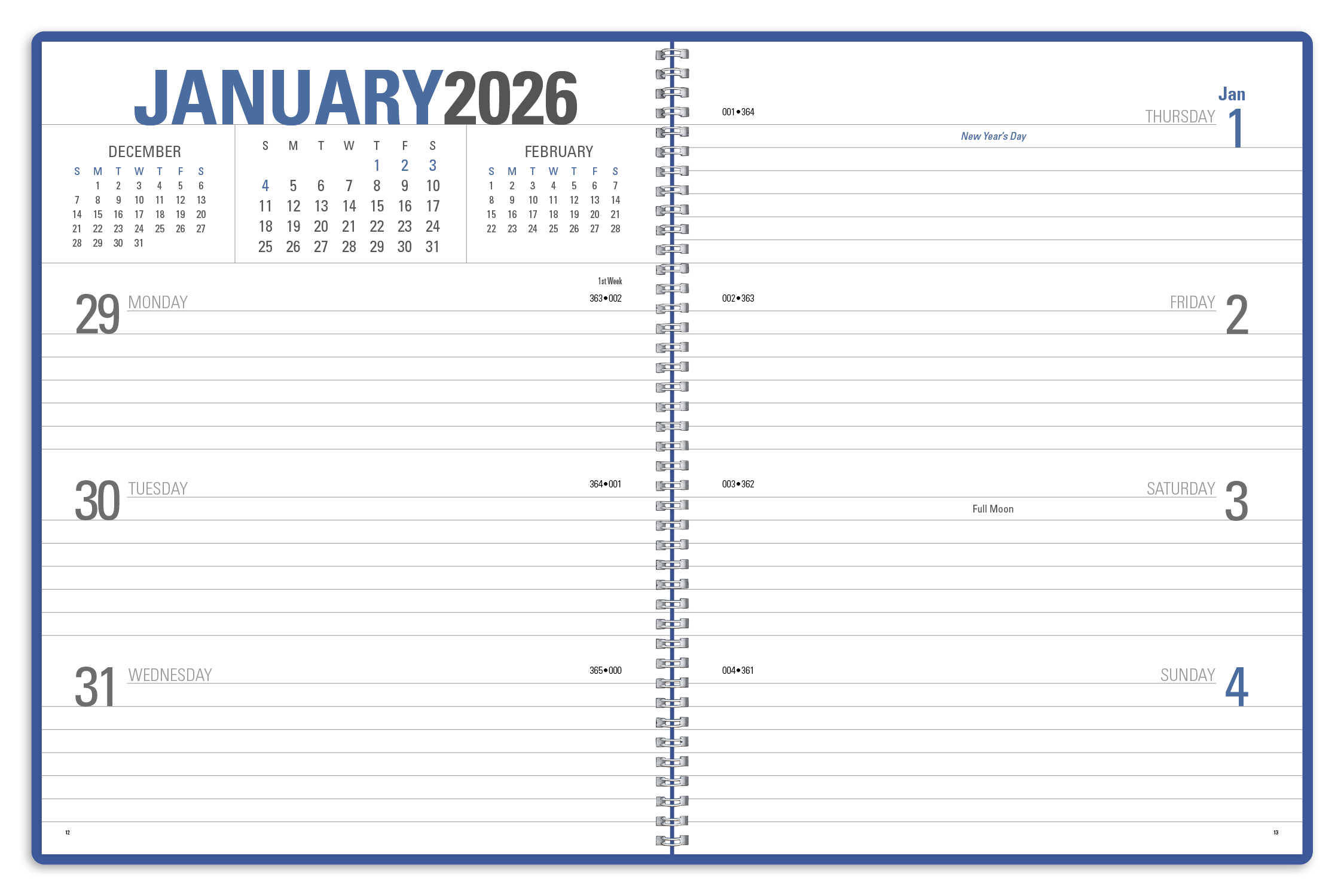 Triumph® Calendars Classic Weekly Planner 16