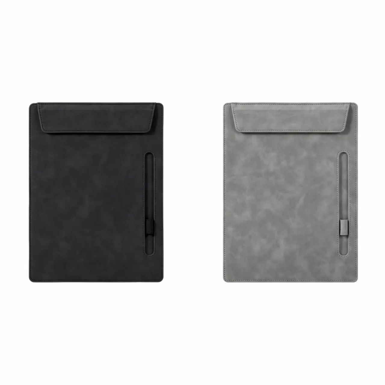 Custom Logo Leather A4 Magnetic Document Holder 2