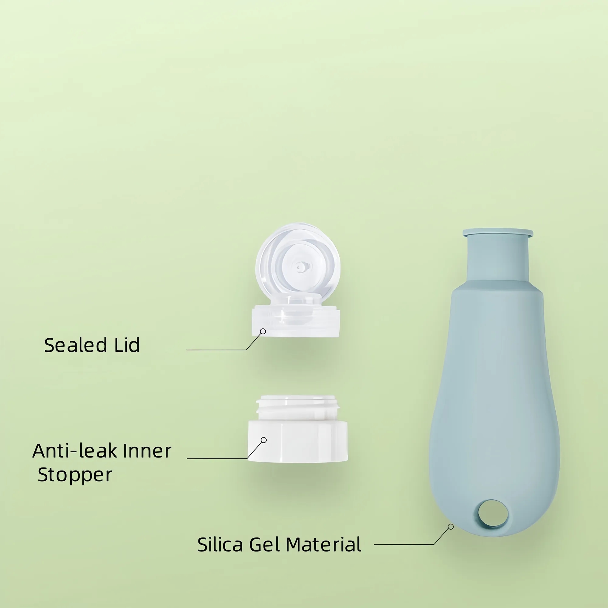 Silicone Squeeze Dispensing Bottle Set Free Shipping 3