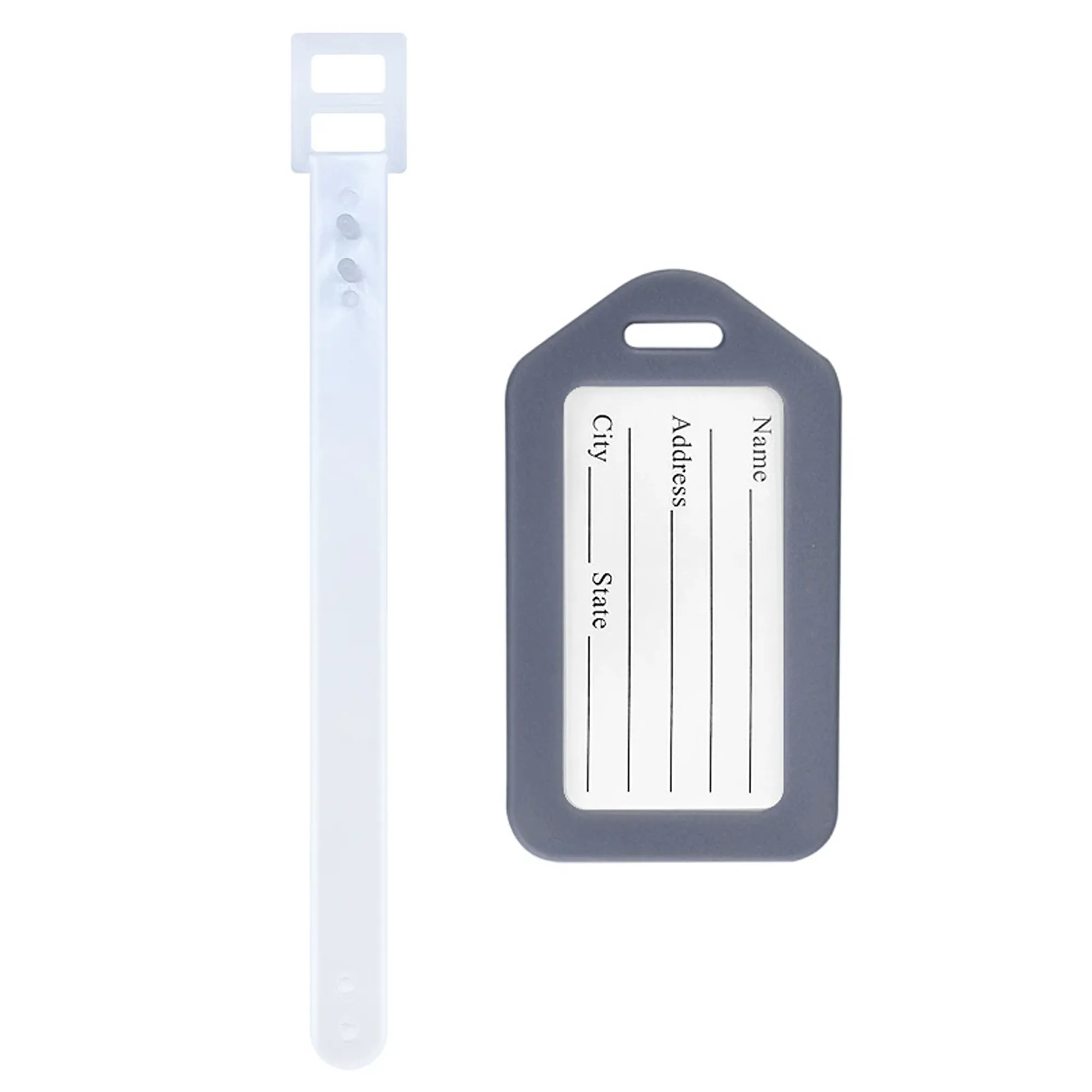 Water-Resistant Luggage Tags with Strap 5