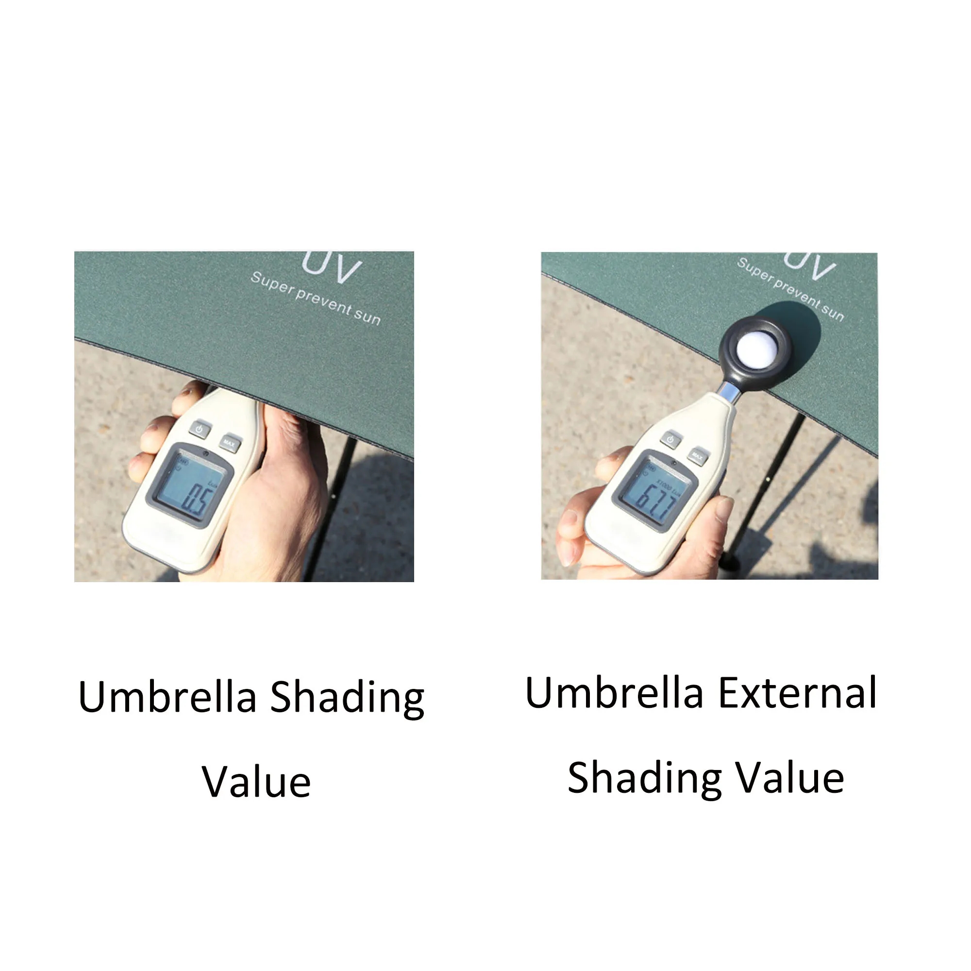 38" Steel Sunshade Umbrella 3
