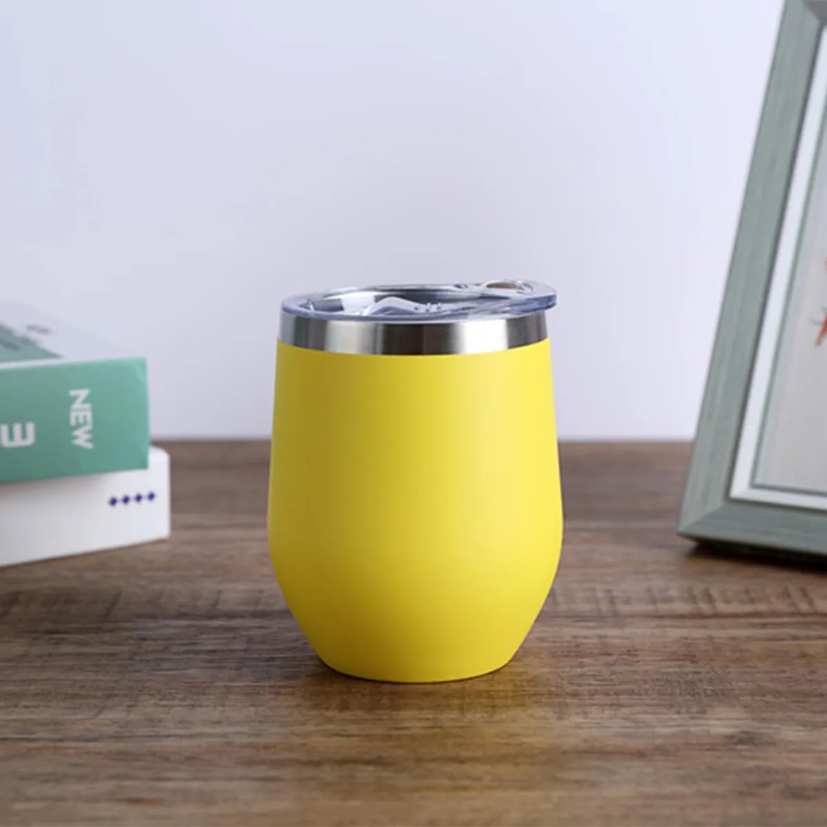 Bulk Egg Shaped Insulated Stainless Steel Vacuum Wine Cup 14