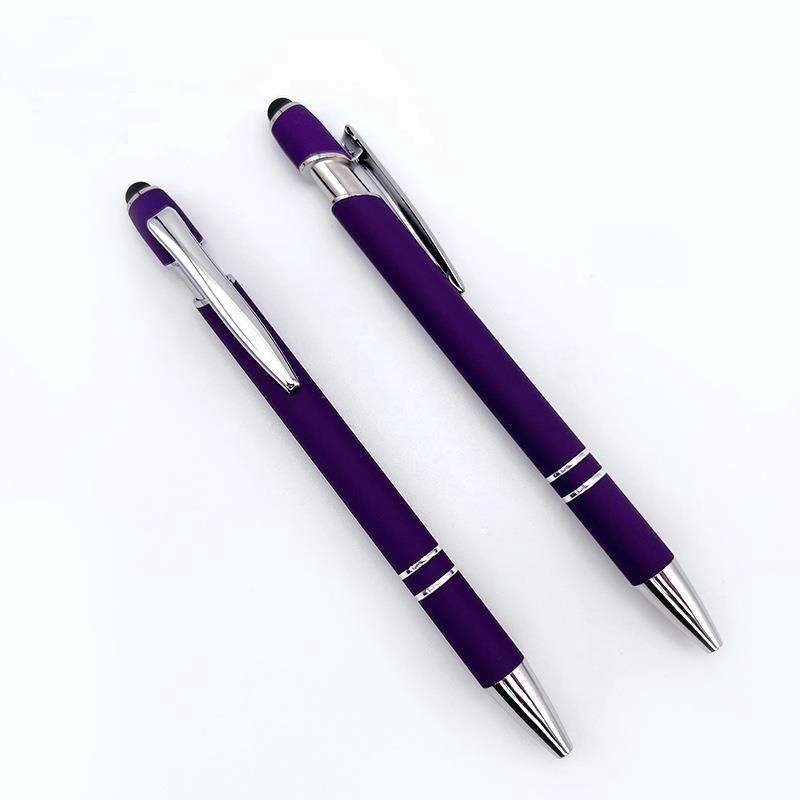 Retractable Touch Aluminum Stylus Pen Laser Engraved 5