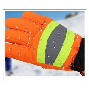 Sanitation Worker'S Reflective Thickened Warm Gloves 2