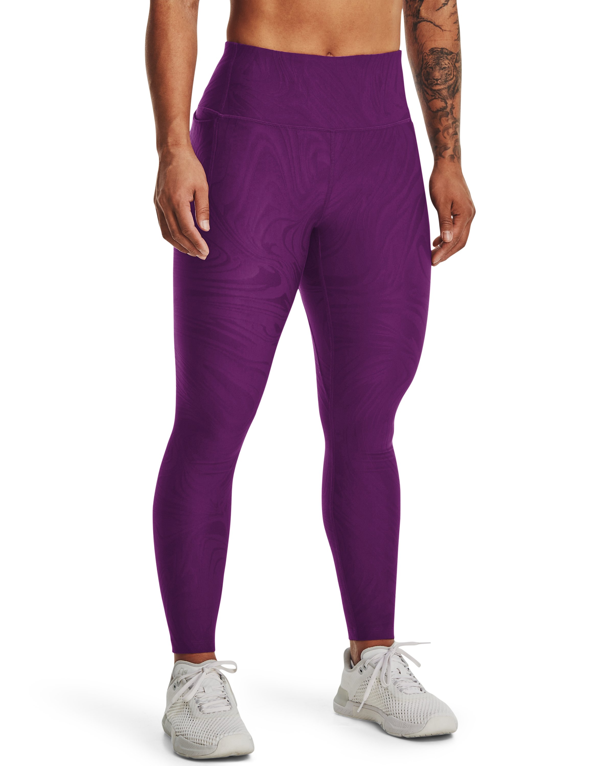 Women's UA Meridian Jacquard Ankle Leggings 4
