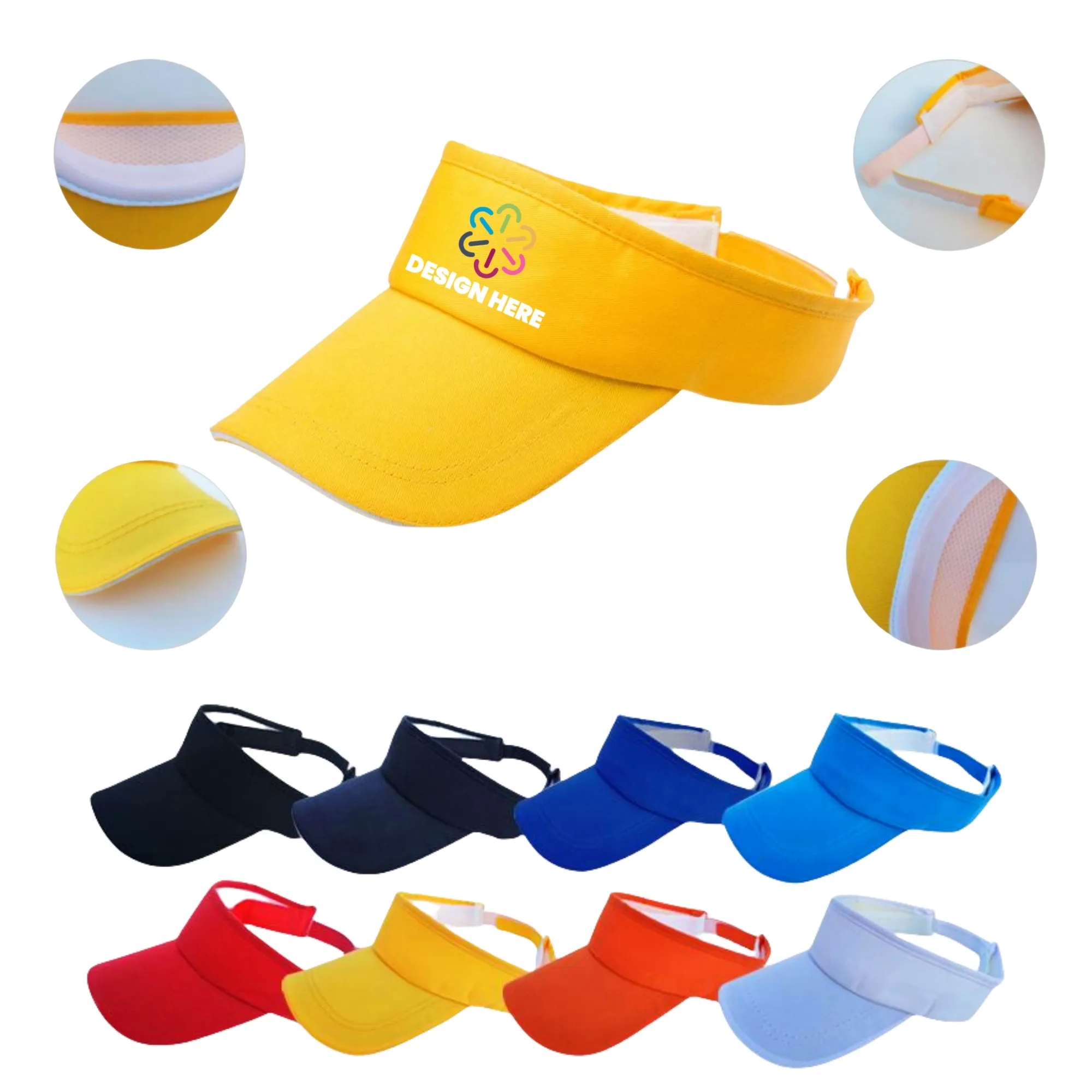 Full Color Sun Visor Hat Outdoor 2