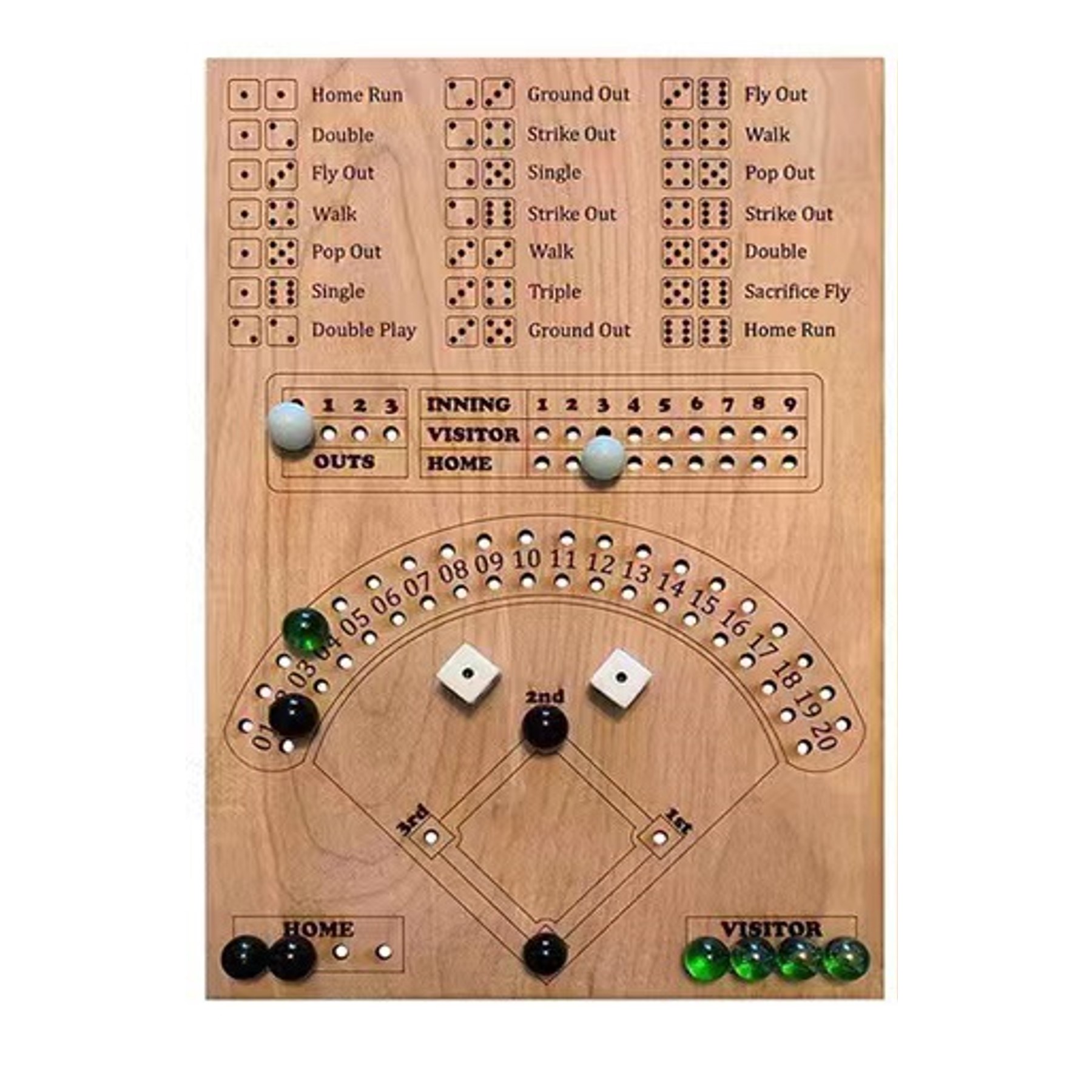 Baseball Dice Game Board (direct import) 3