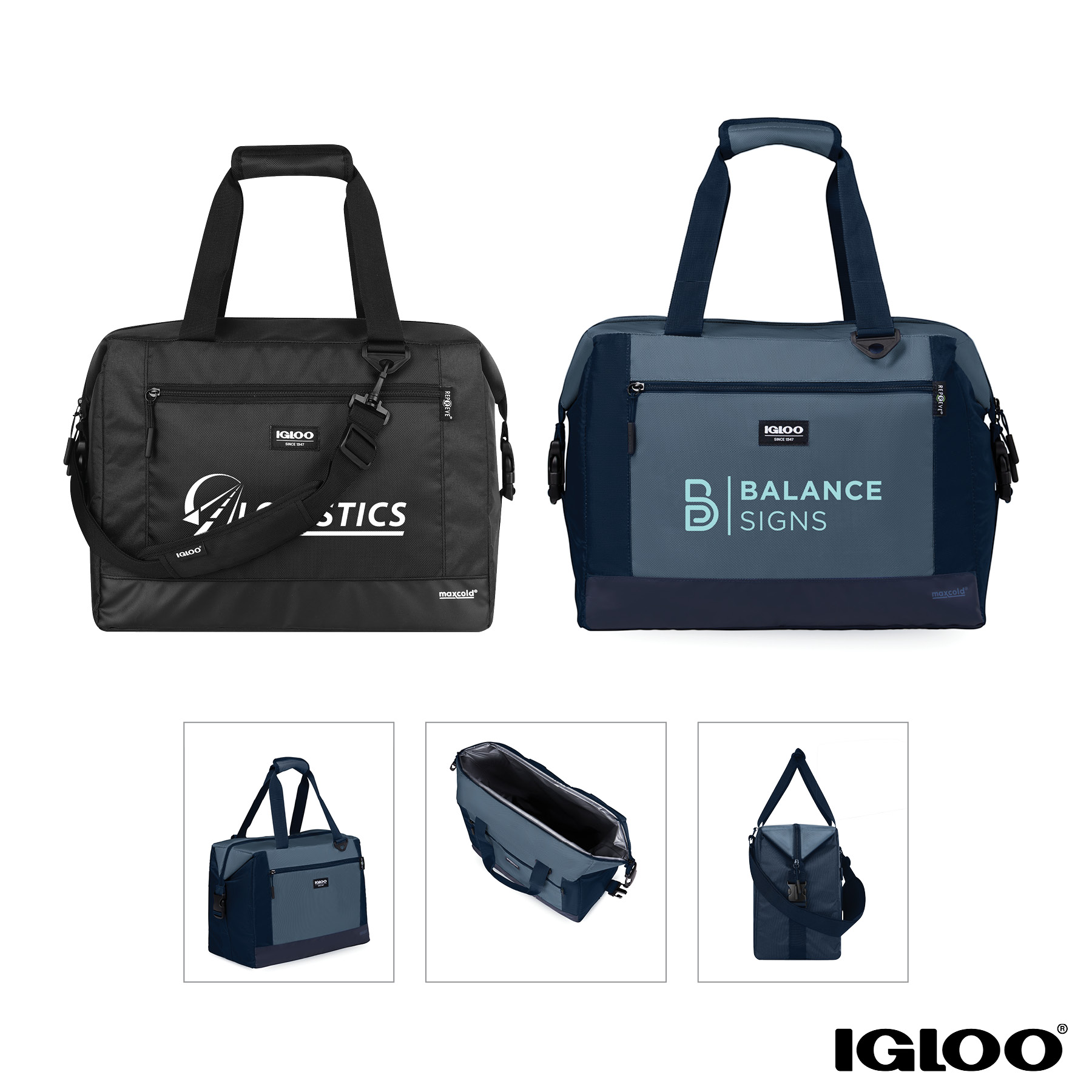 Igloo® MaxCold® Evergreen Snapdown 36-Can RPET Cooler Tote 9
