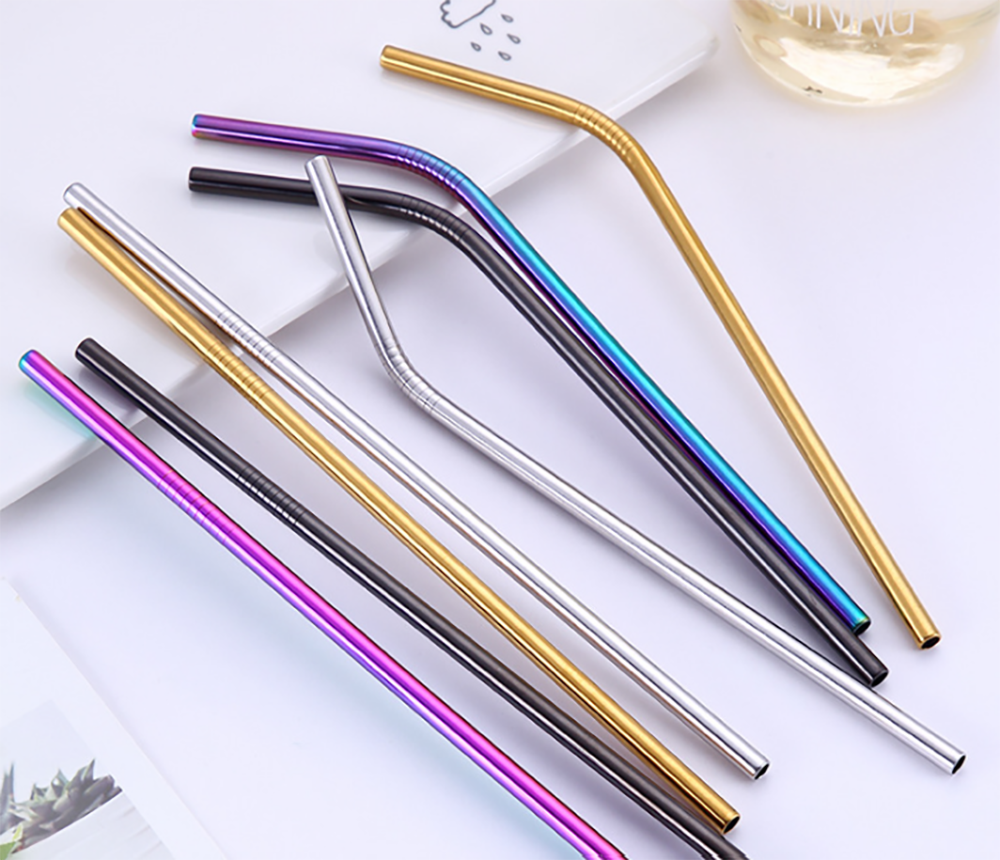 Straight Stainless Steel Straws 2