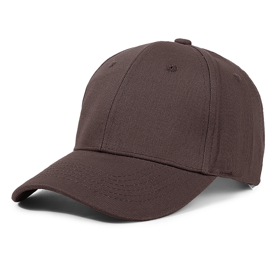 Stock Solid Color Cotton 6-Panel Baseball Cap w/ D-Ring 14