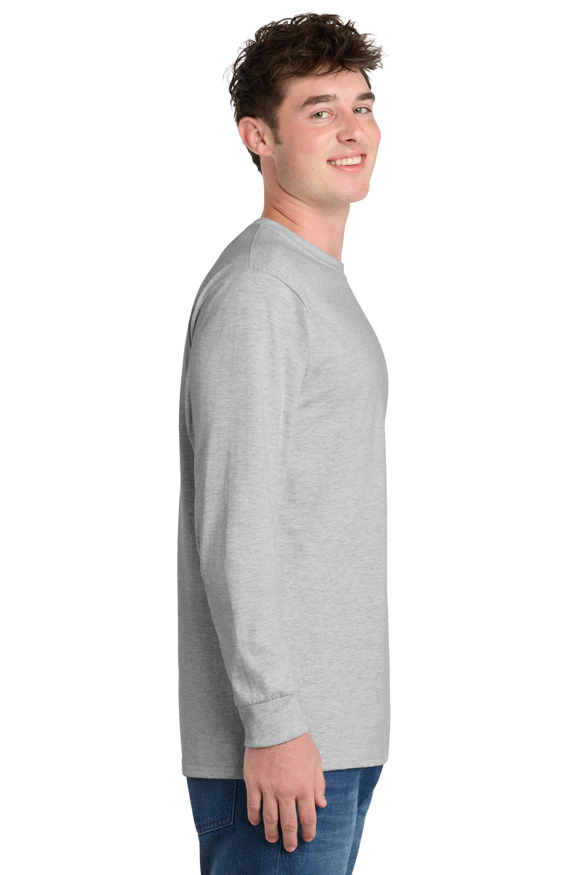 Port & Co Tall Long Sleeve Essential Tee. PC61LST 80