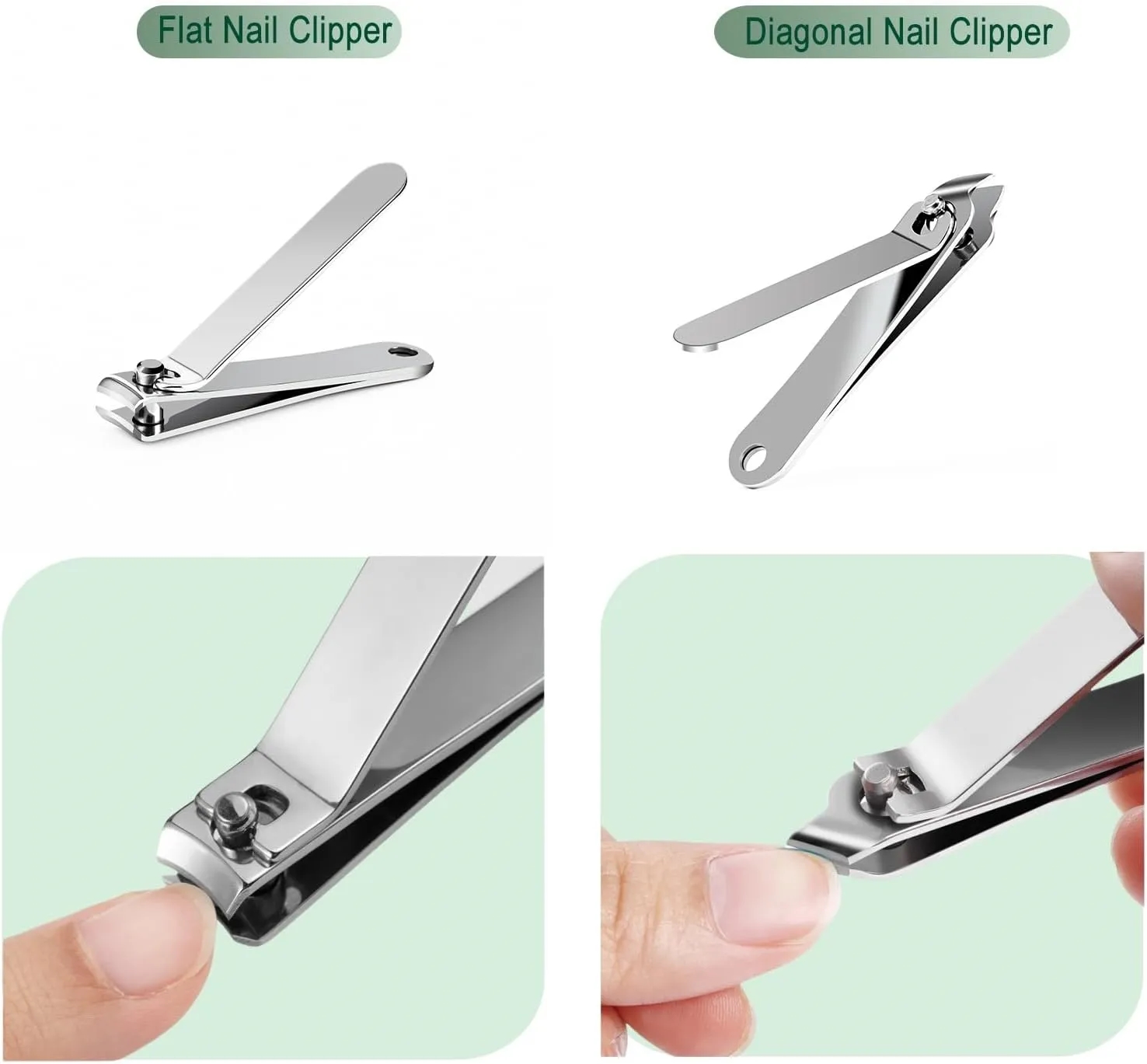 5PCS Stainless Steel Nail Clipper And Care Tool Set 4