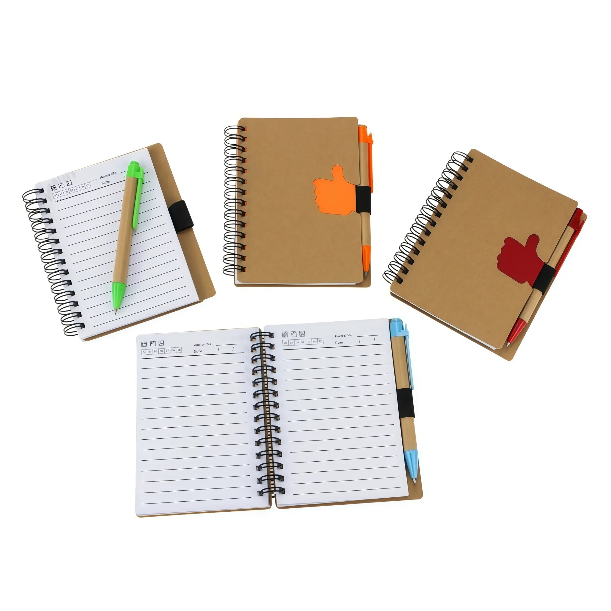 Custom Logo Notepad Set With Pen Office 2