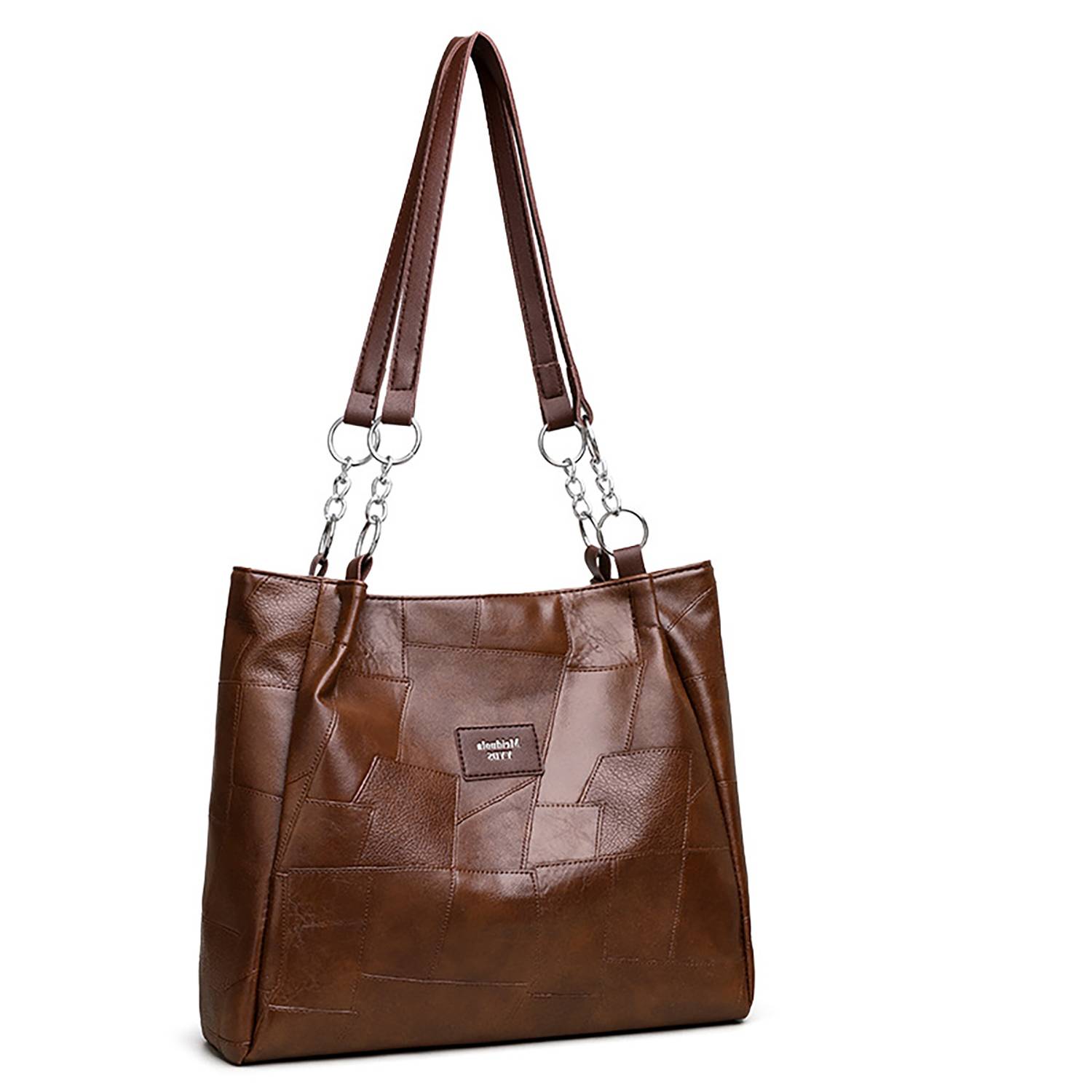 High-End Pu Large-Capacity Single-Shoulder Commuter Tote Bag 4