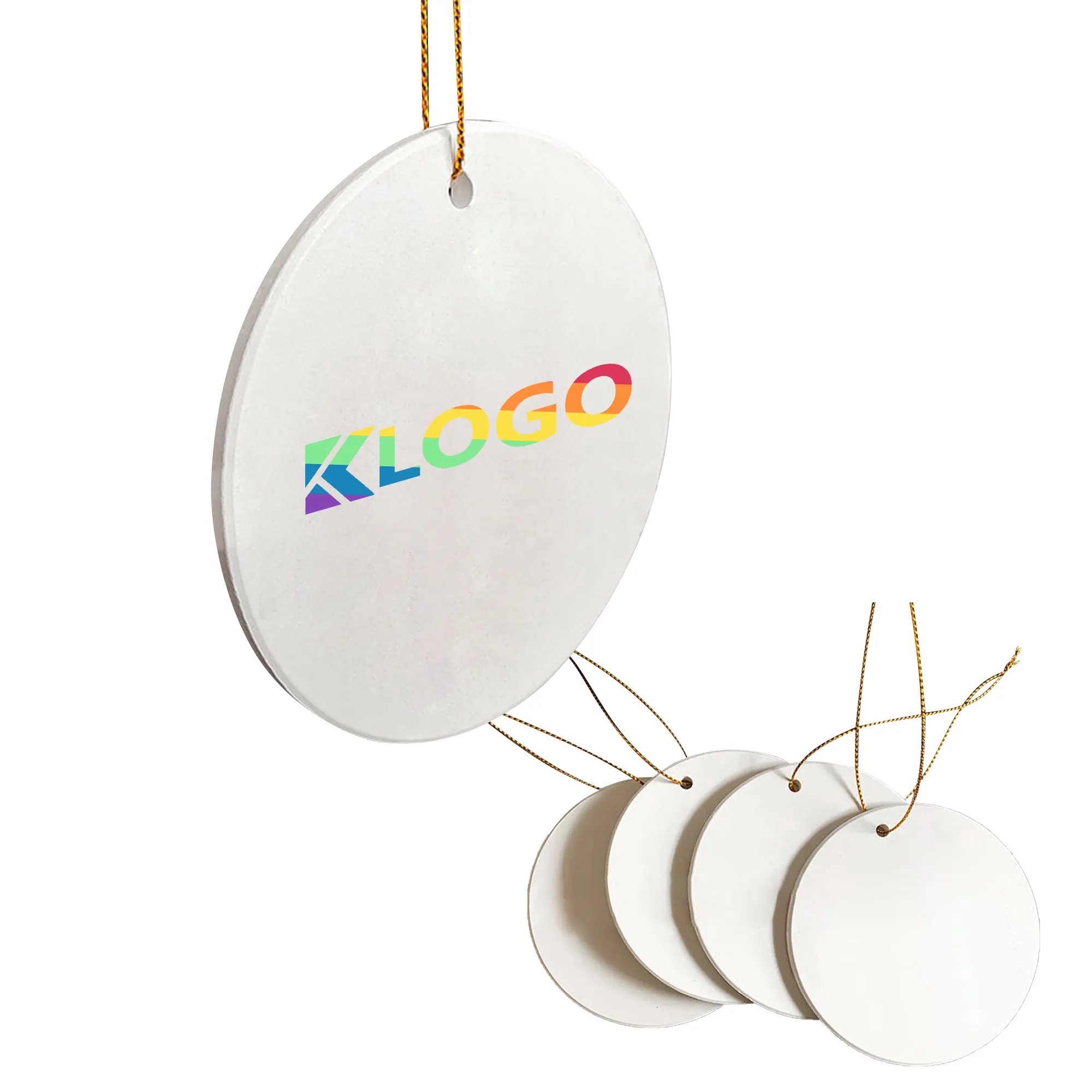 Full Color 2-Sides Ceramic Ornament 4