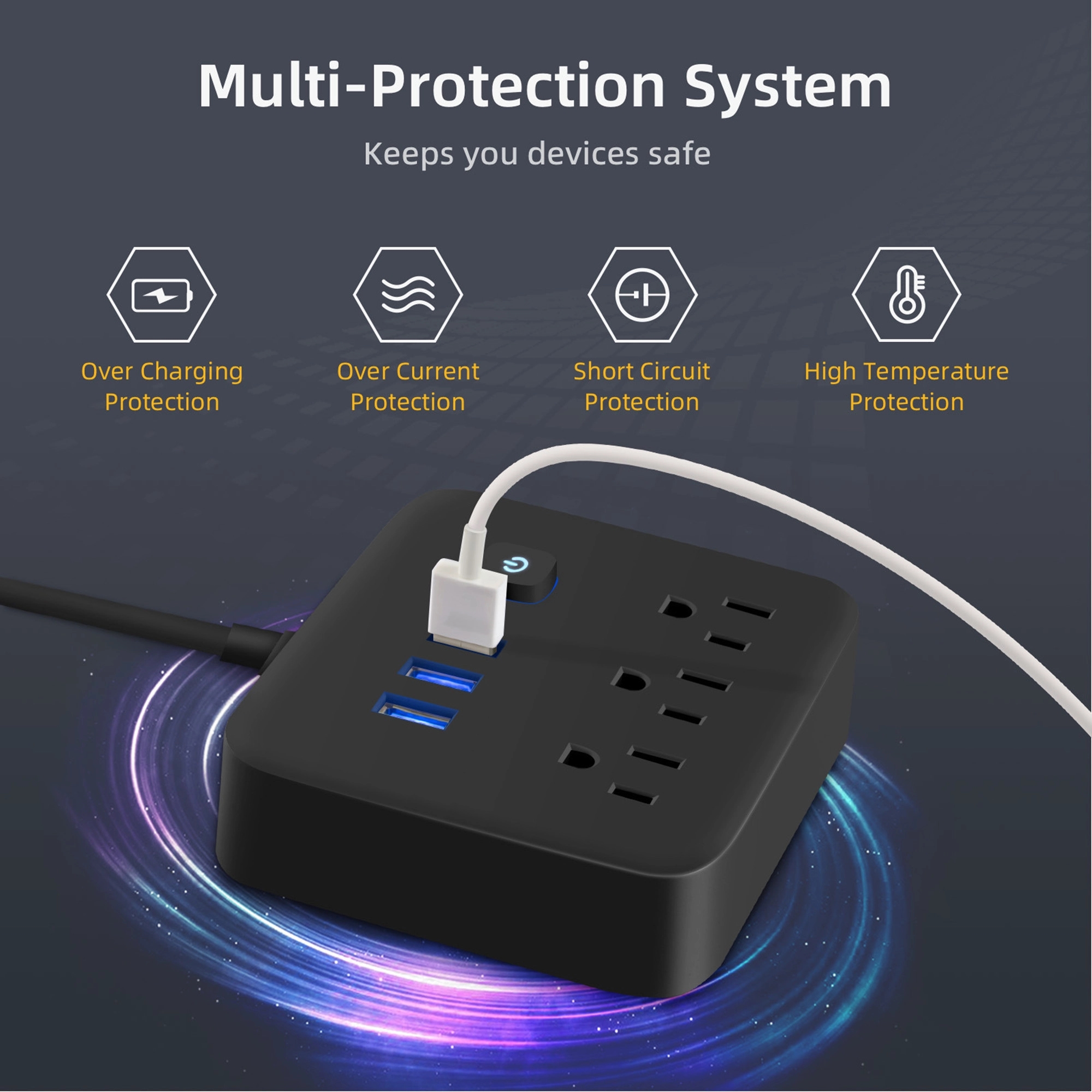 USB socket charging station 3