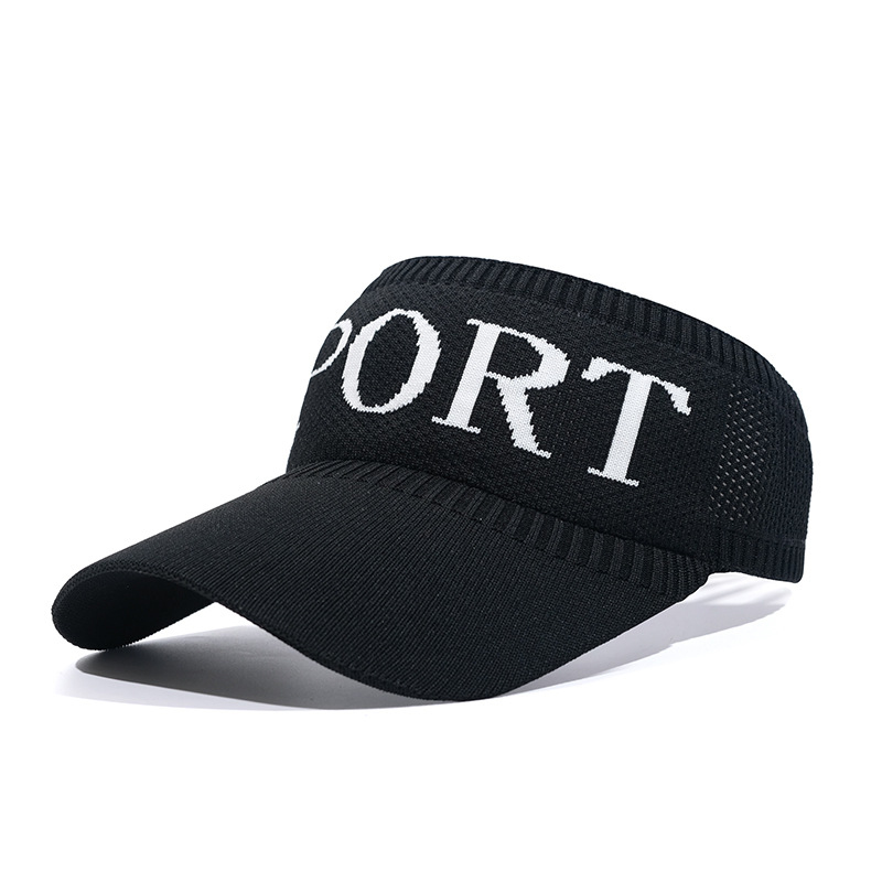 Polyester Unisex Knitted Elastic Sun Visor Cap 12