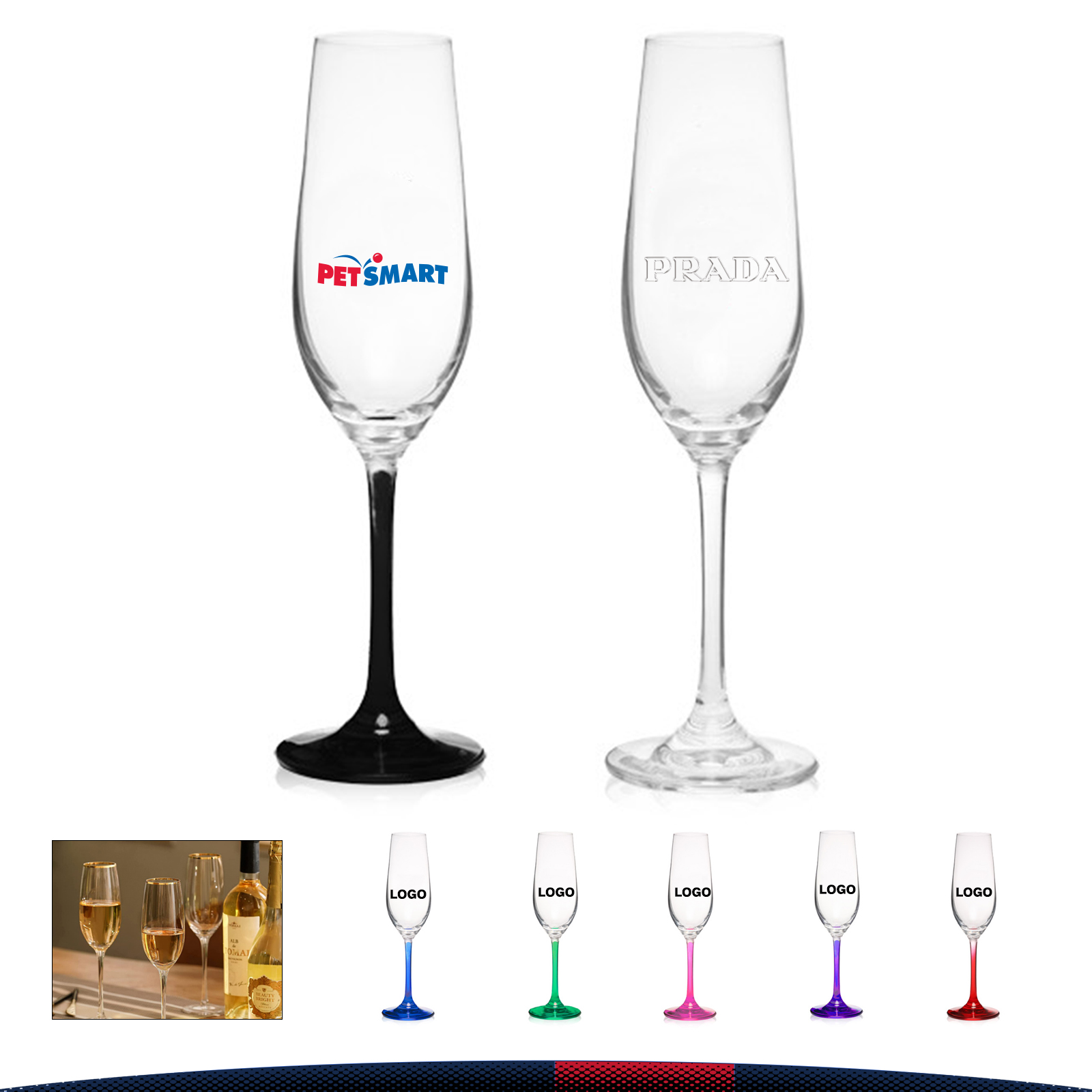 8 oz.Crystal Wine Glasses 1