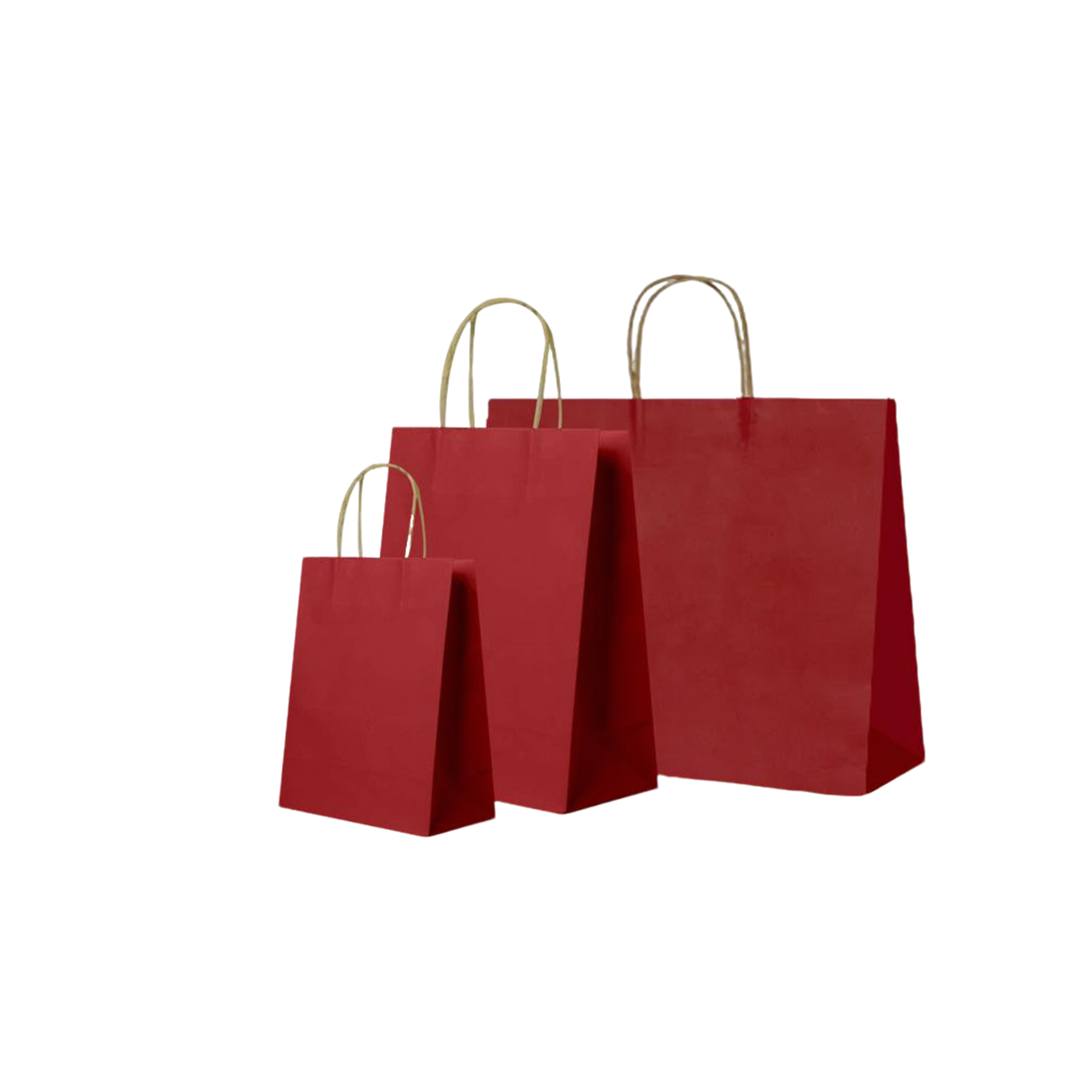 White Kraft Paper Shopper With Twisted Handle 8.3 X 4.4 X 10.7" 5