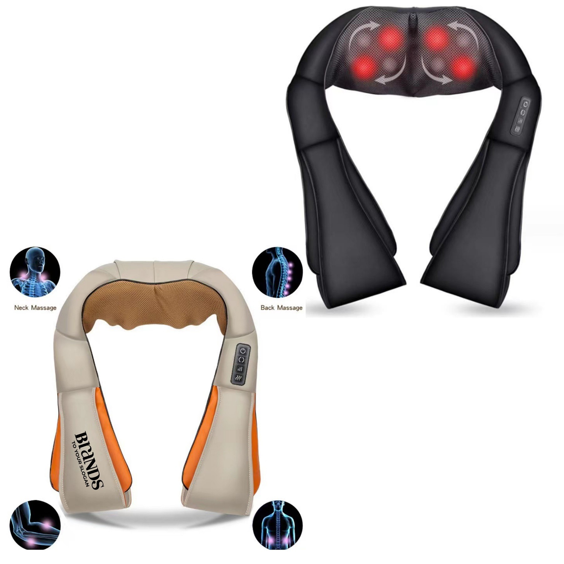 Plug-In 8 Heads Neck & Back Massager For Pain Relieve 2