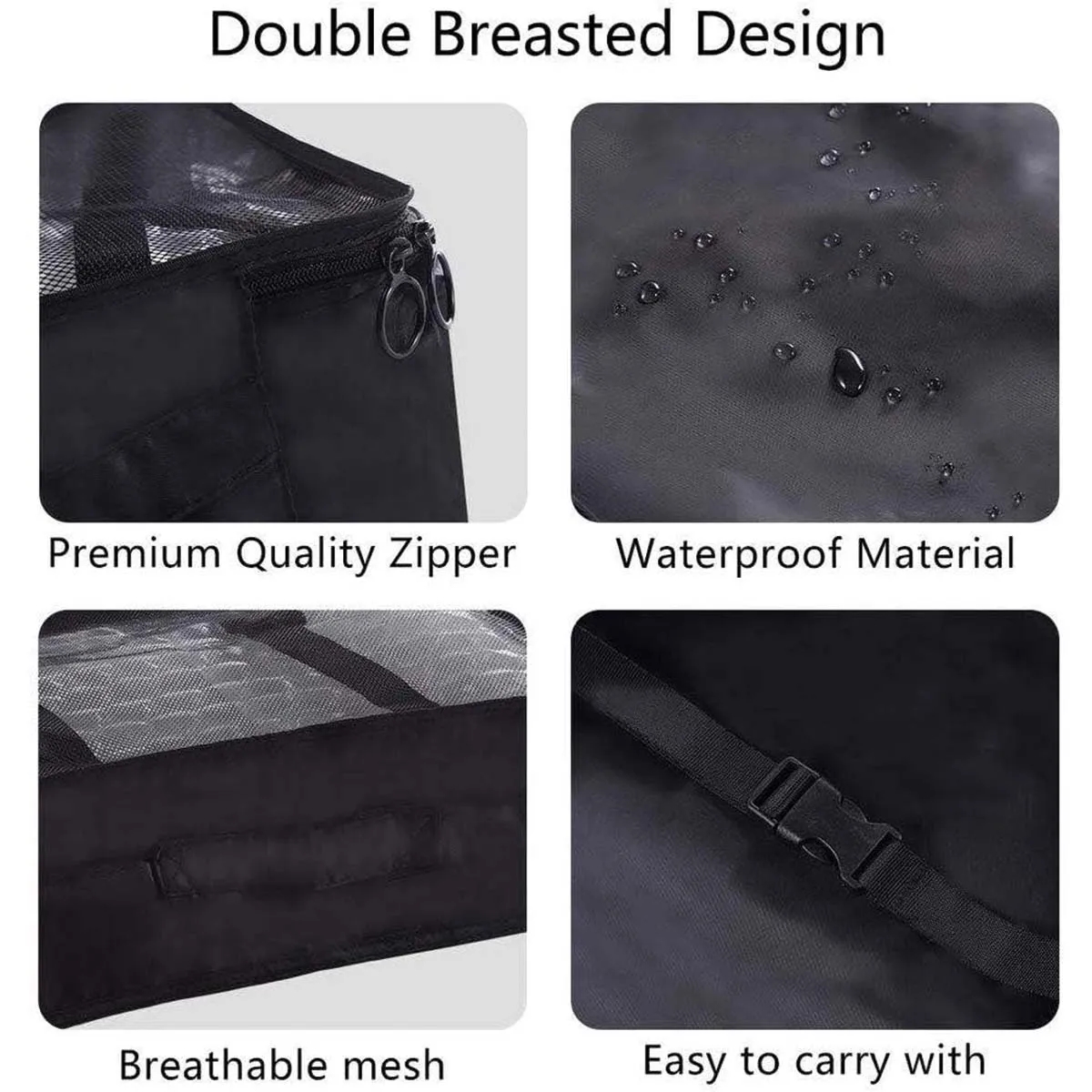 8pcs Waterproof Mesh Travel Luggage Packing Organizer 5