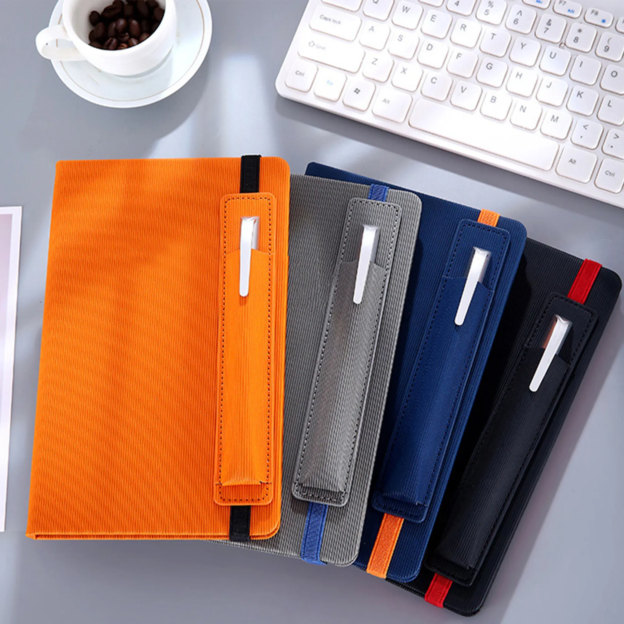 A5 Notebook with Pen Pouch Corporate Business Logo Printed 3