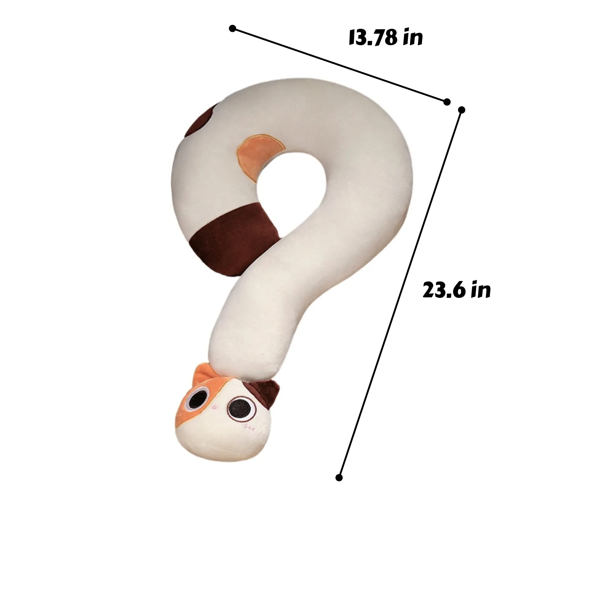 Question Mark Cat Neck Pillow 3